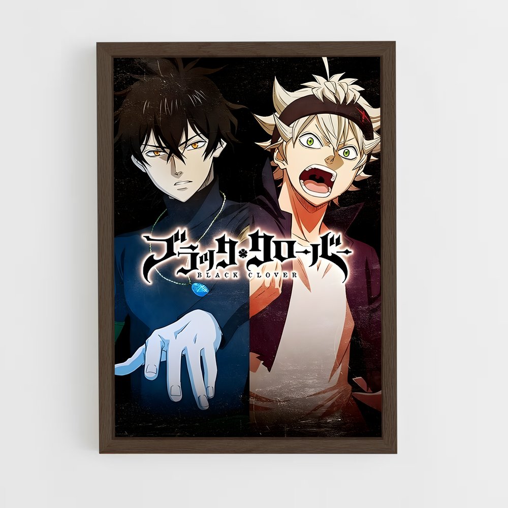 black-clover-1 cadre Bois foncé