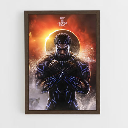 black-panther-1 cadre Bois foncé