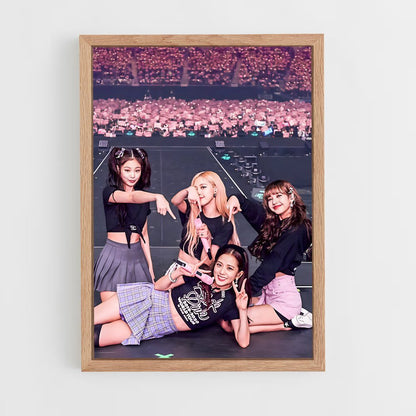 blackpink-8 cadre Bois clair