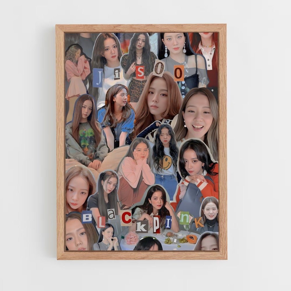 blackpink-9 cadre Bois clair