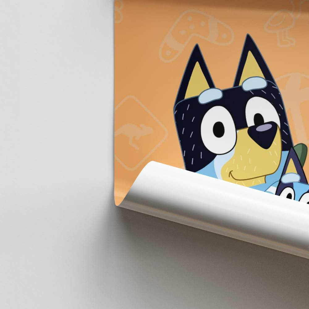 Poster Bluey Skateboard