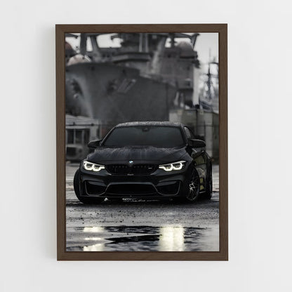 bmw-1 cadre Bois foncé