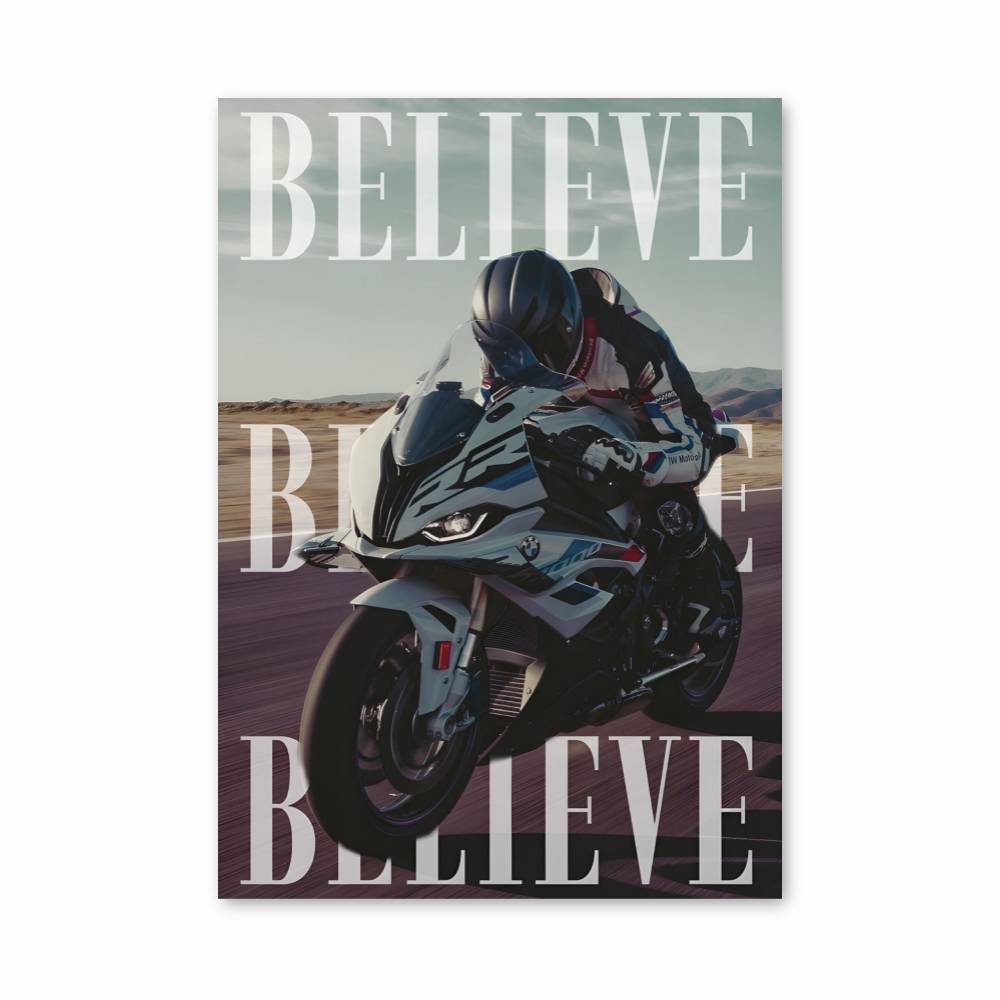 Poster Believe BMW Motorrad