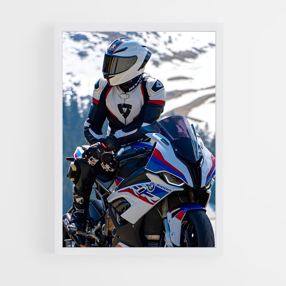 bmw-moto-7 cadre Blanc