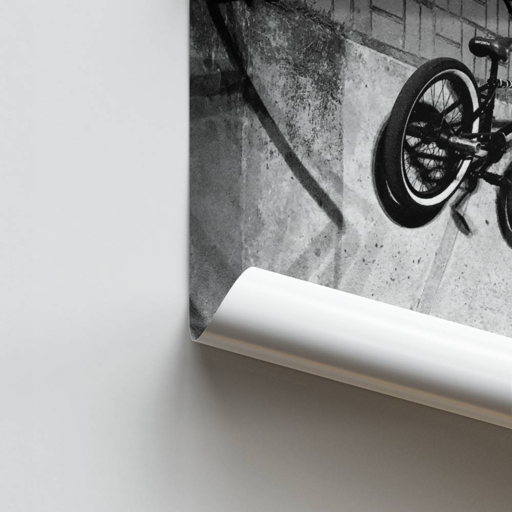 Poster BMX Noir et Blanc