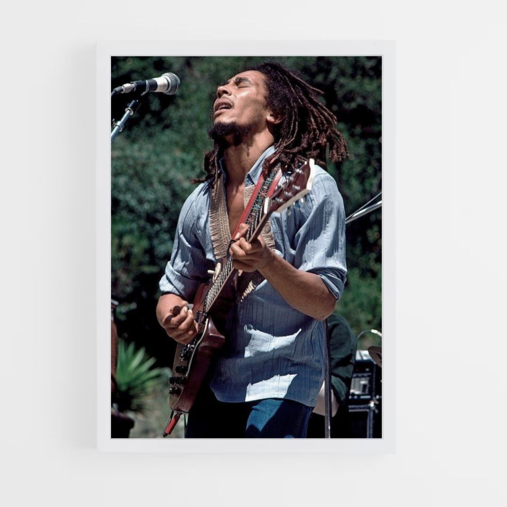 Poster Bob Marley Chante