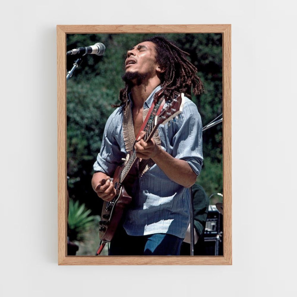 Poster Bob Marley Chante