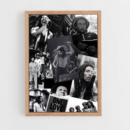 bob-marley-6 cadre Bois clair
