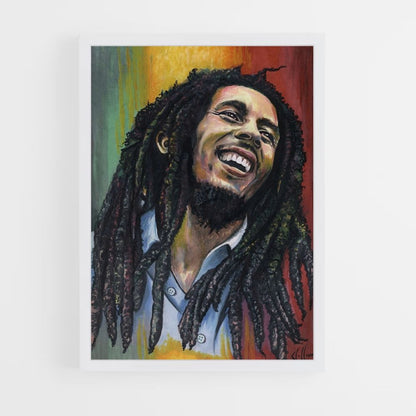 Poster Bob Marley Vert Jaune Rouge