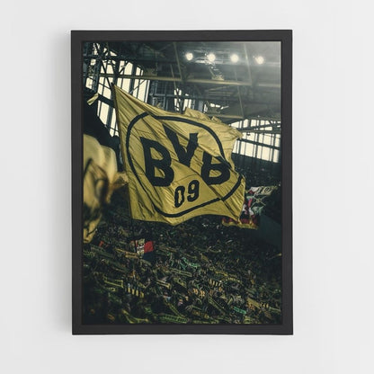 Poster Borussia Dortmund Drapeau