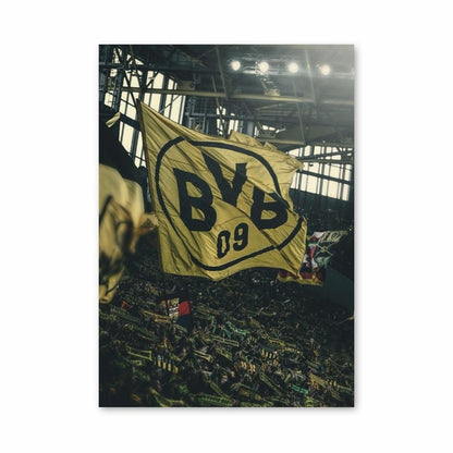 Poster Borussia Dortmund Drapeau