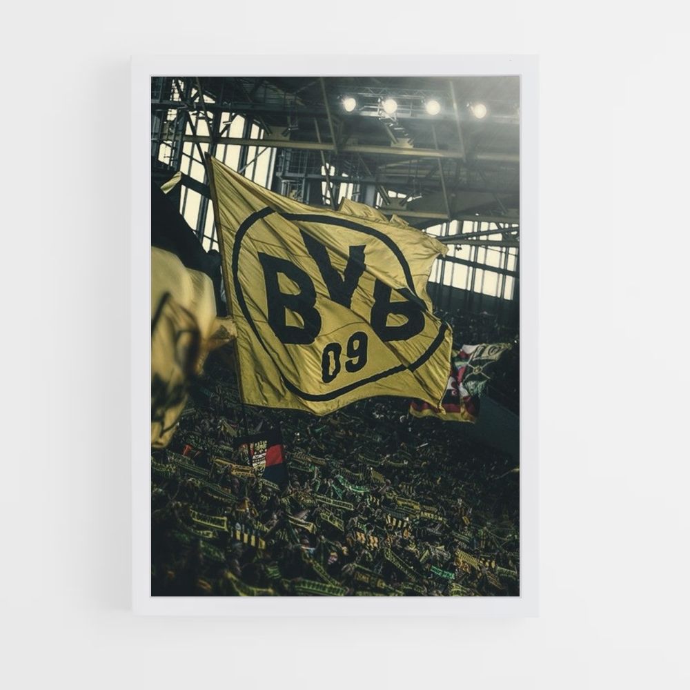 Poster Borussia Dortmund Drapeau