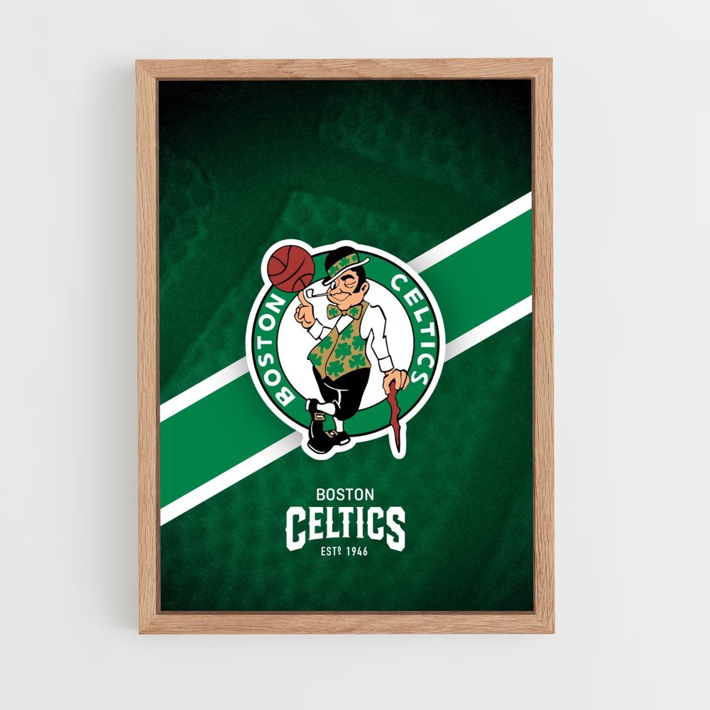 boston-celtics-2 cadre Bois clair