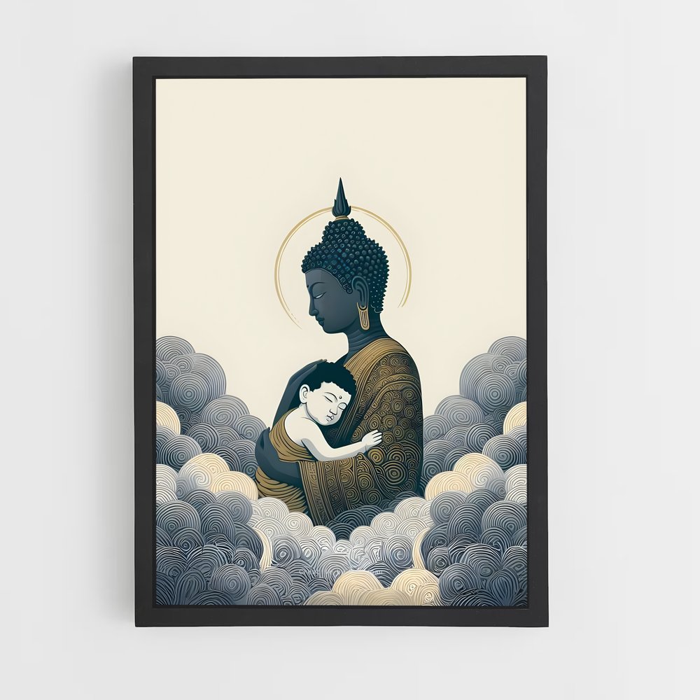 bouddha-2 cadre Noir
