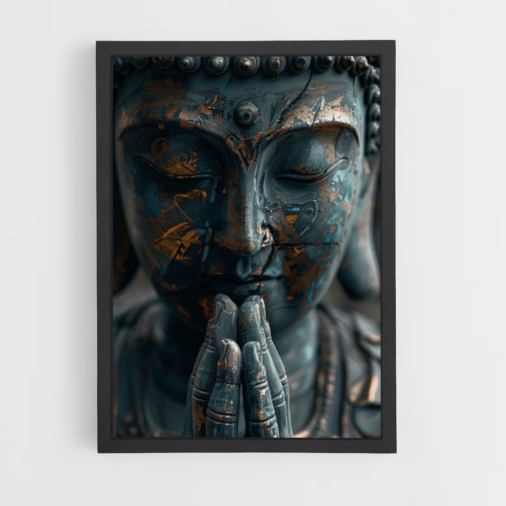 Poster Bouddha Bleu