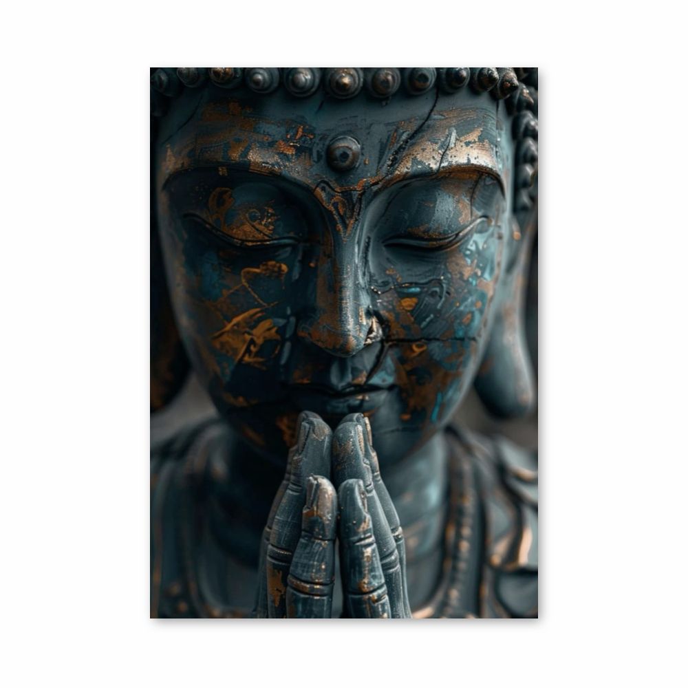 Poster Bouddha Bleu