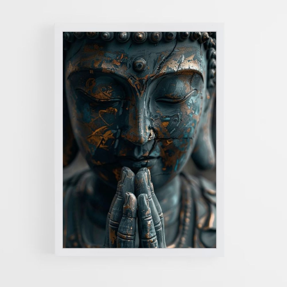 Poster Bouddha Bleu