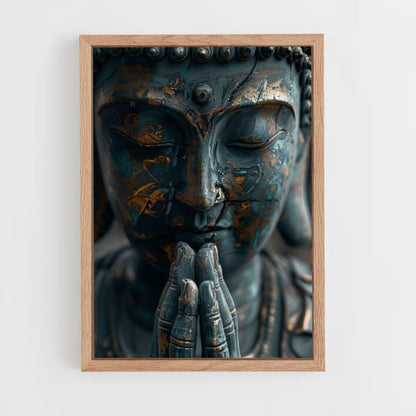 Poster Bouddha Bleu