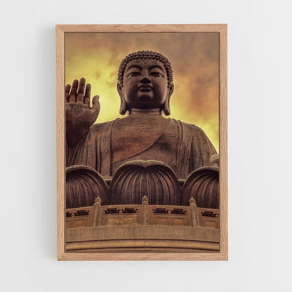 Poster Orange Bouddha