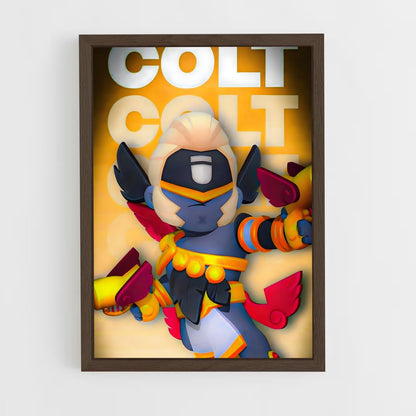 brawl-stars-16 cadre Bois foncé