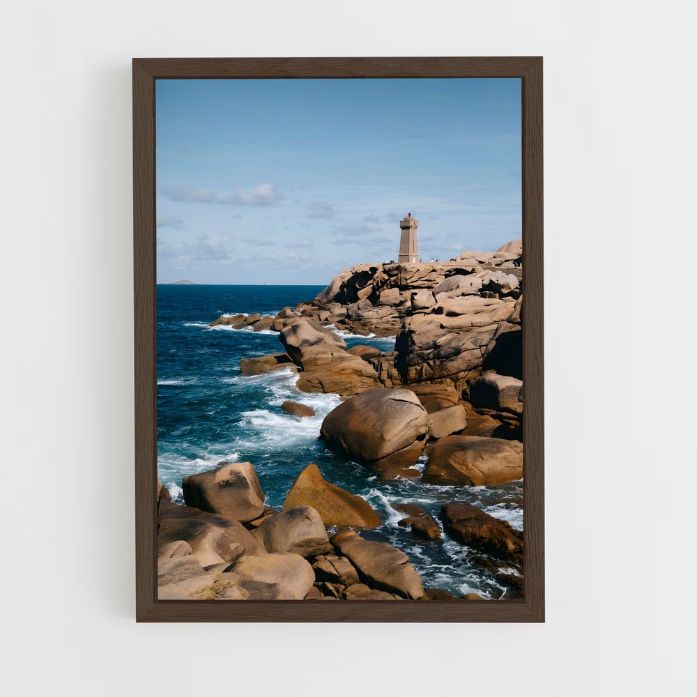bretagne-2 cadre Bois foncé