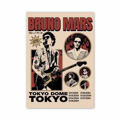 Poster Bruno Mars Tokyo Dome