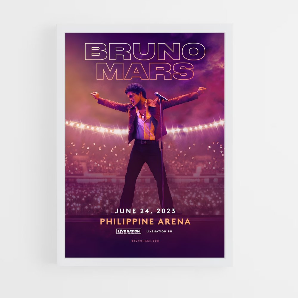 bruno-mars-8 cadre Blanc