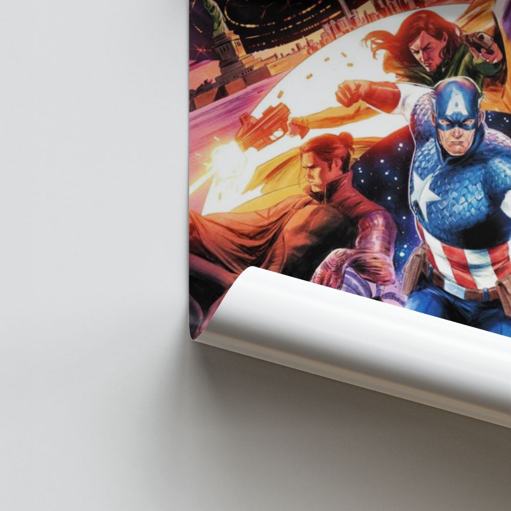 Affiche Captain America Comics