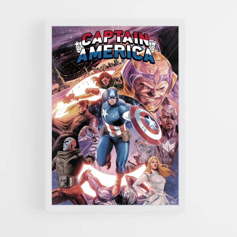 Affiche Captain America Comics