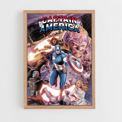 Affiche Captain America Comics