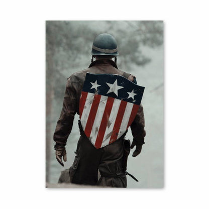 Poster Captain America Retro