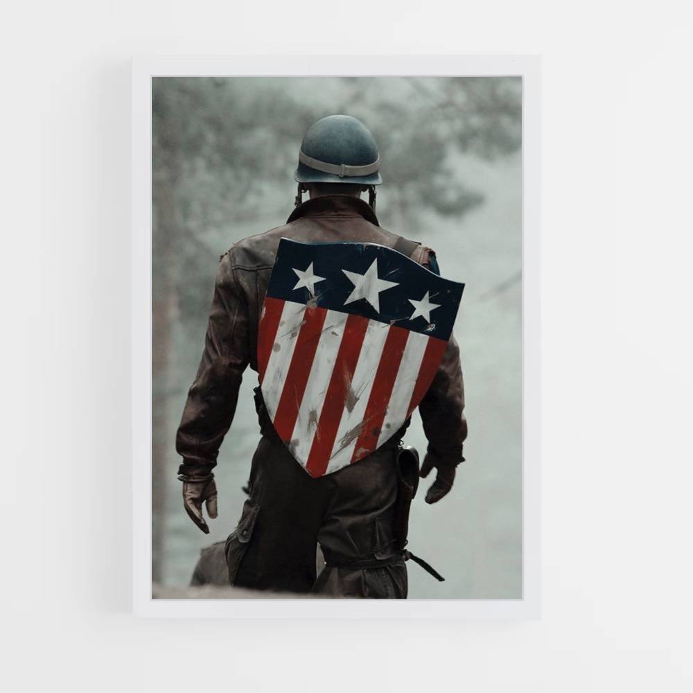 Poster Captain America Retro