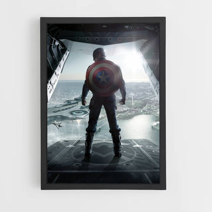 Poster Captain America Avion