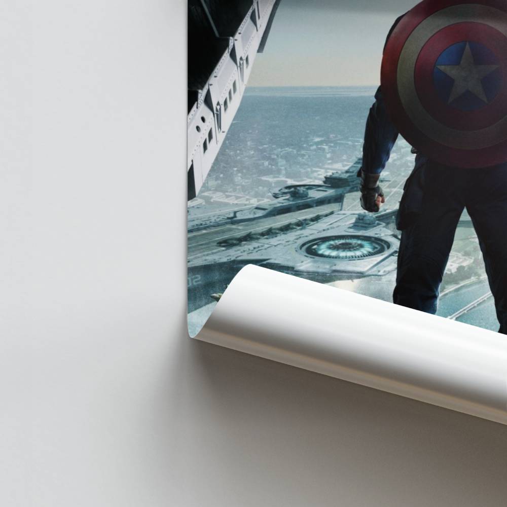 Poster Captain America Avion