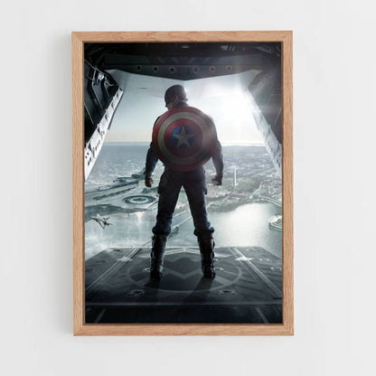 Poster Captain America Avion