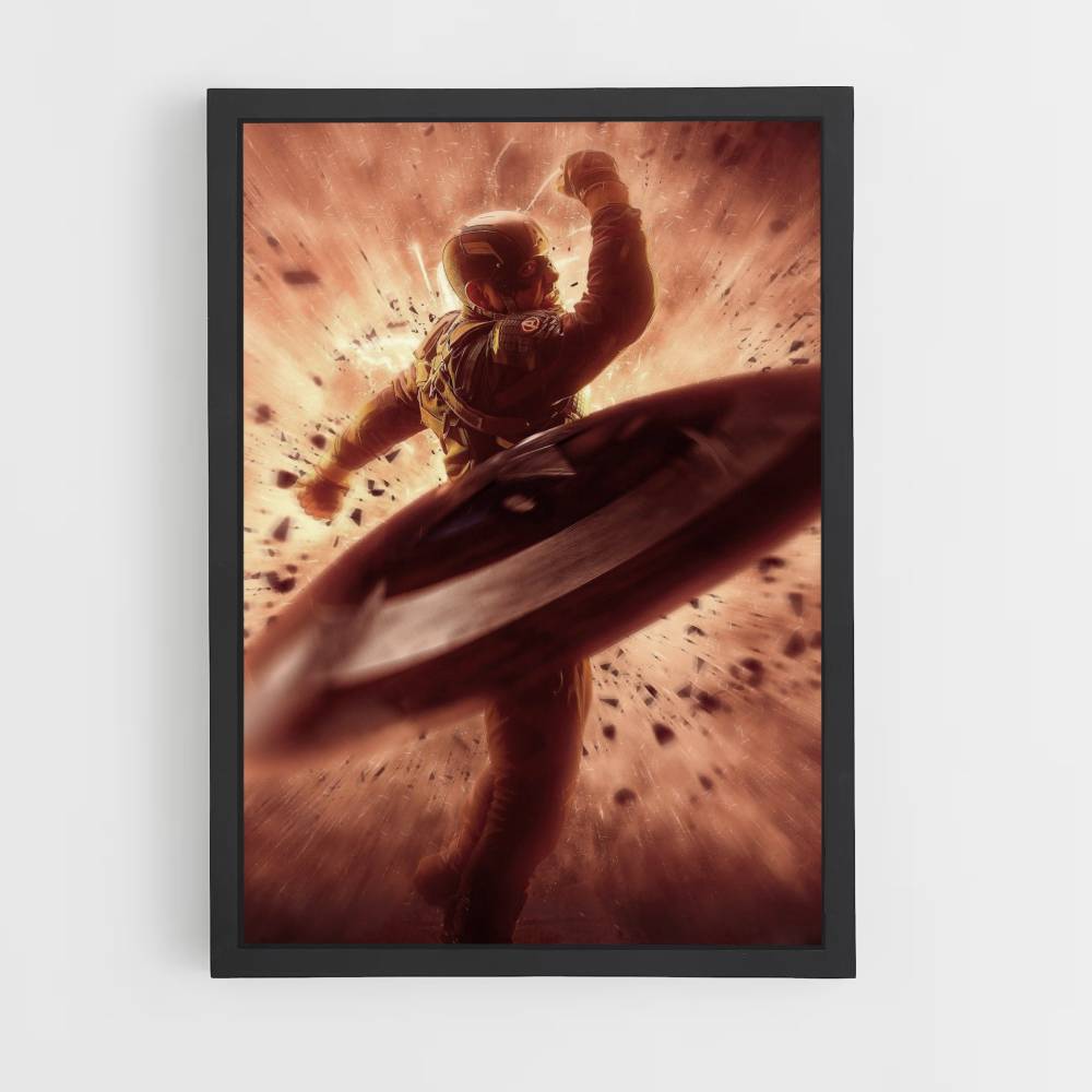 Poster Captain America Explosion