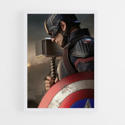 Poster Captain America Mjolnir