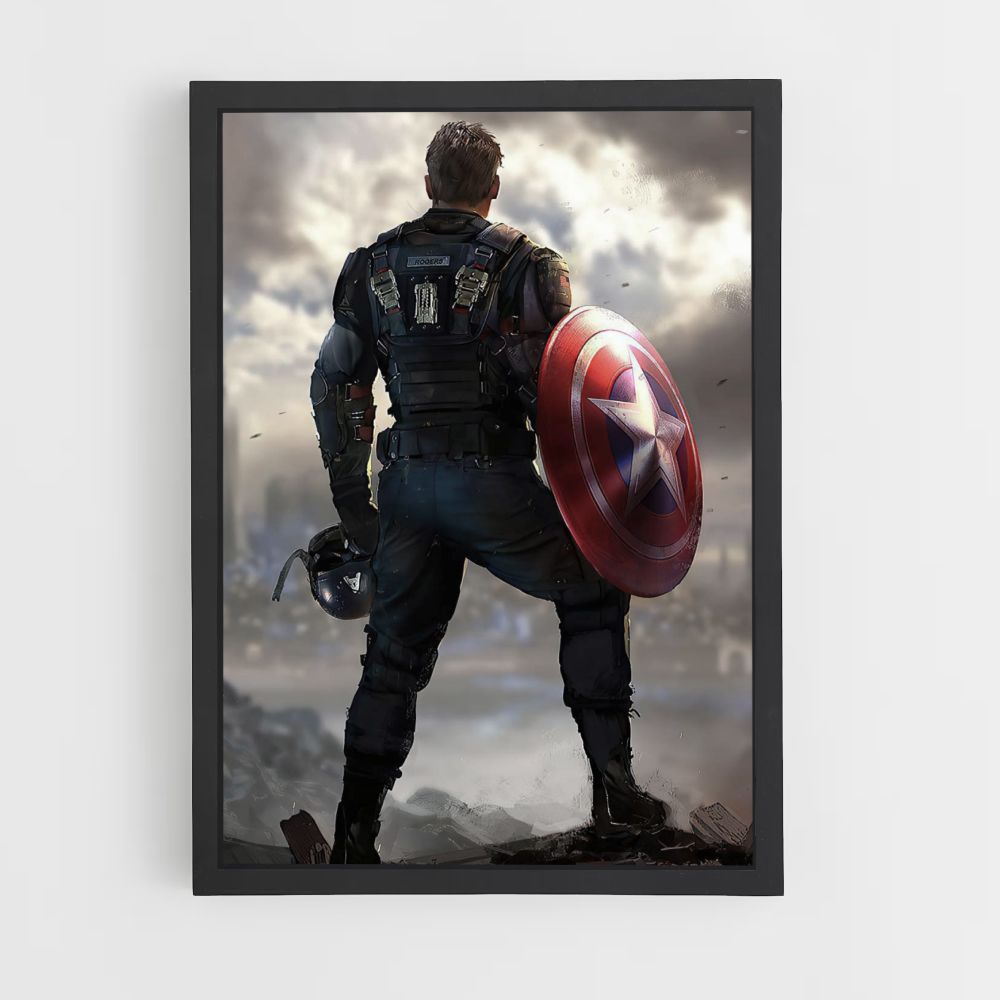 Poster Captain America Ruines