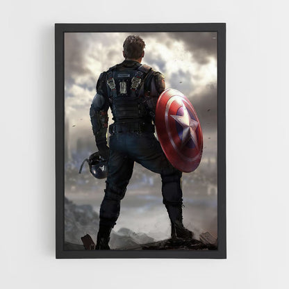 Poster Captain America Ruines