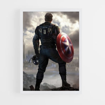 Poster Captain America Ruines