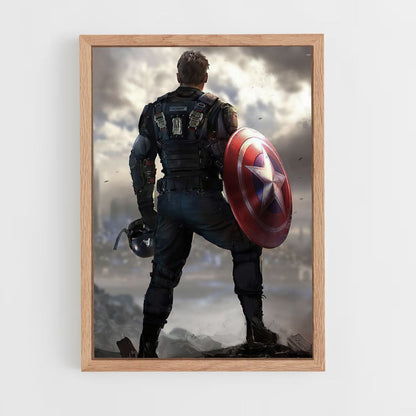 Poster Captain America Ruines