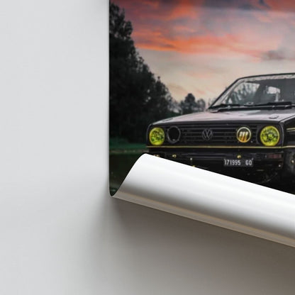 Affiche Volkswagen MK2 GTI