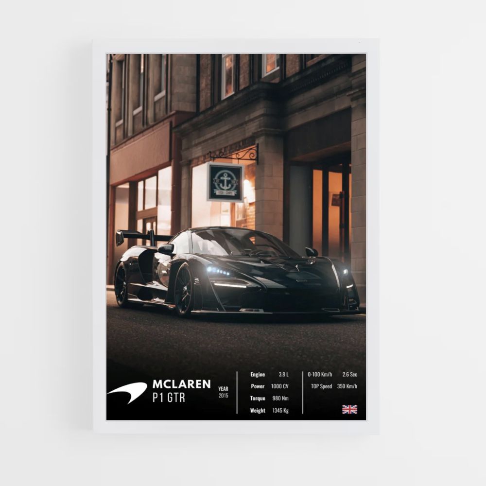 Affiche Mclaren P1GTR