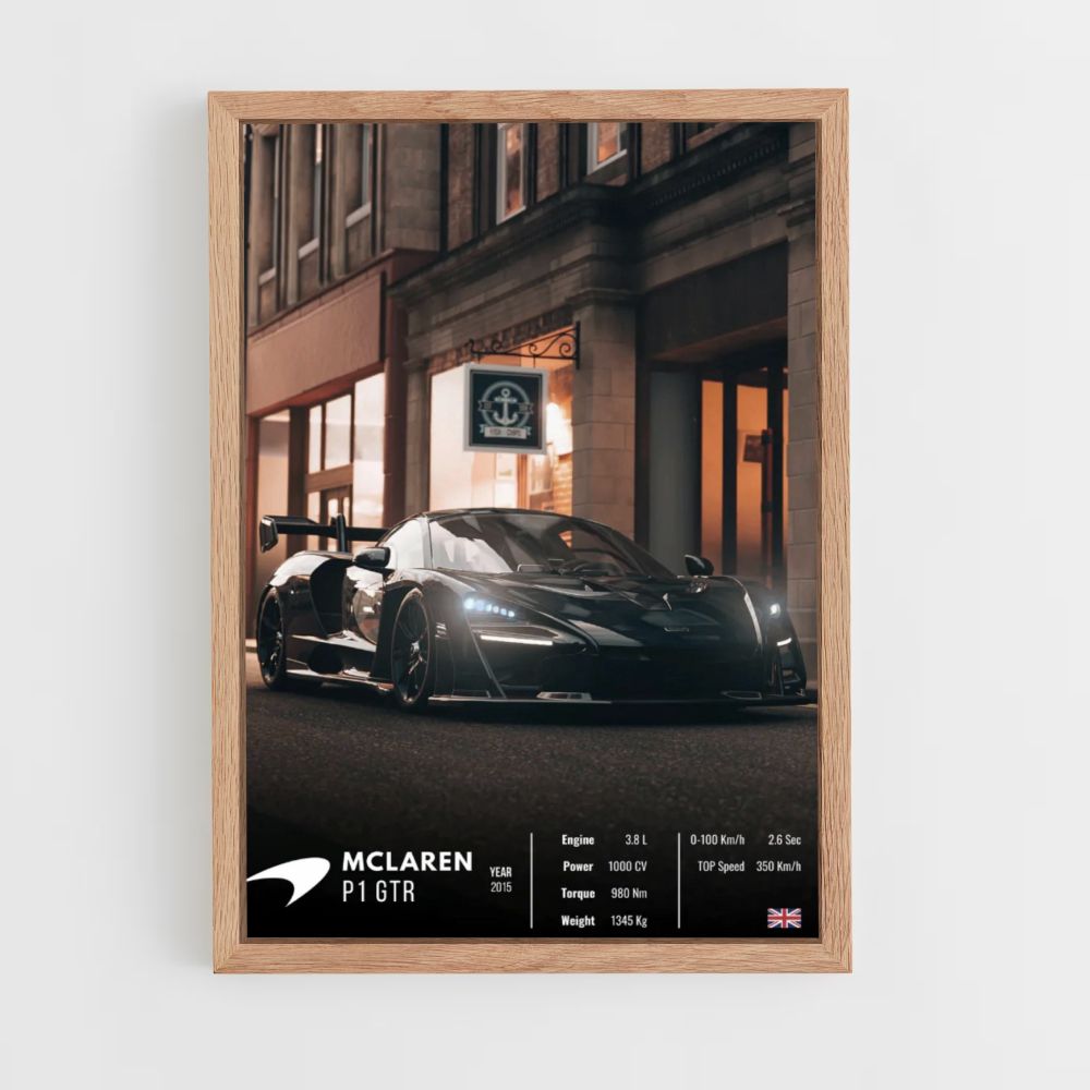 Affiche Mclaren P1GTR