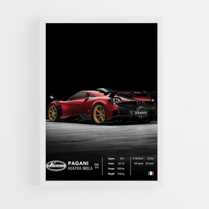 Affiche Pagani Huayra Imola