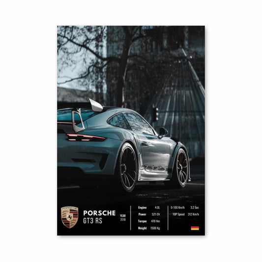 Affiche Porsche GT3 RS