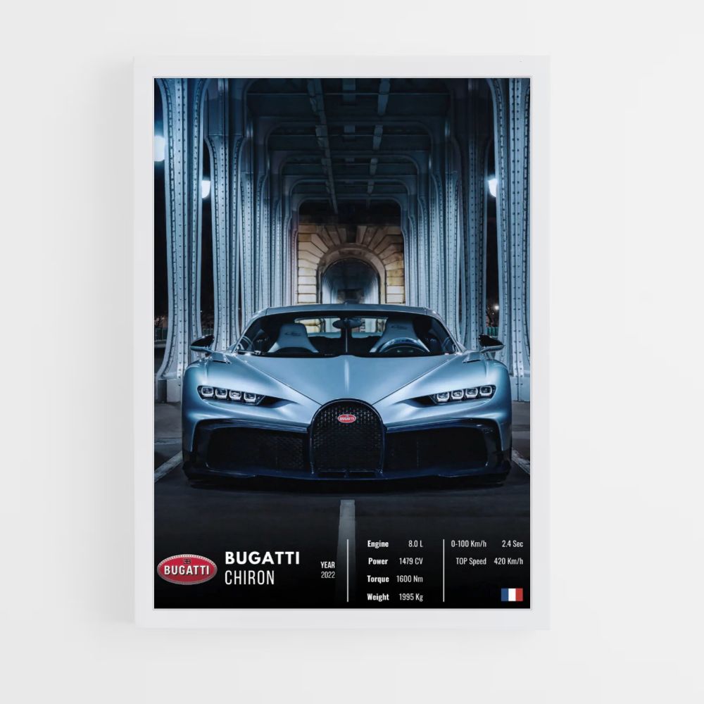 Affiche Bugatti Chiron