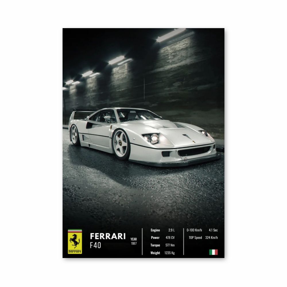 Affiche Ferrari F40