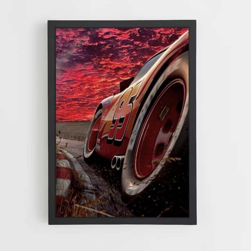 Poster Flash Mcqueen Rouge