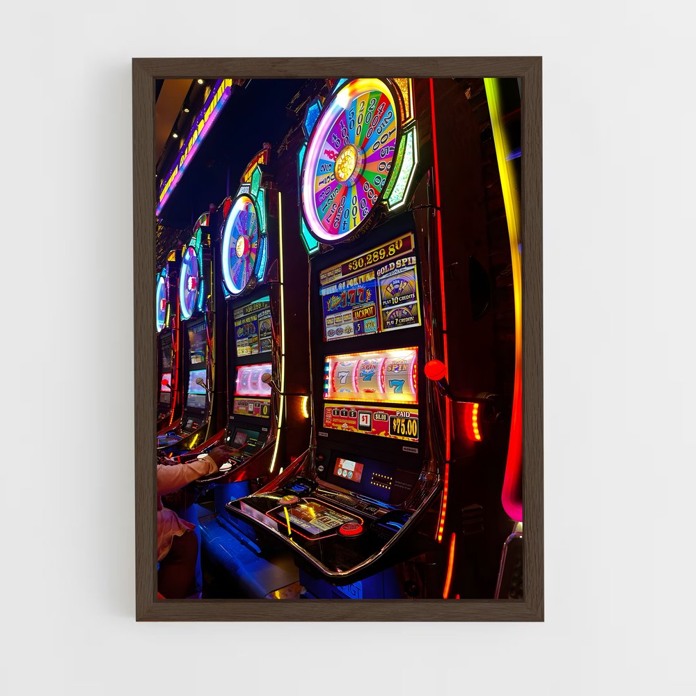 casino-1 cadre Bois foncé
